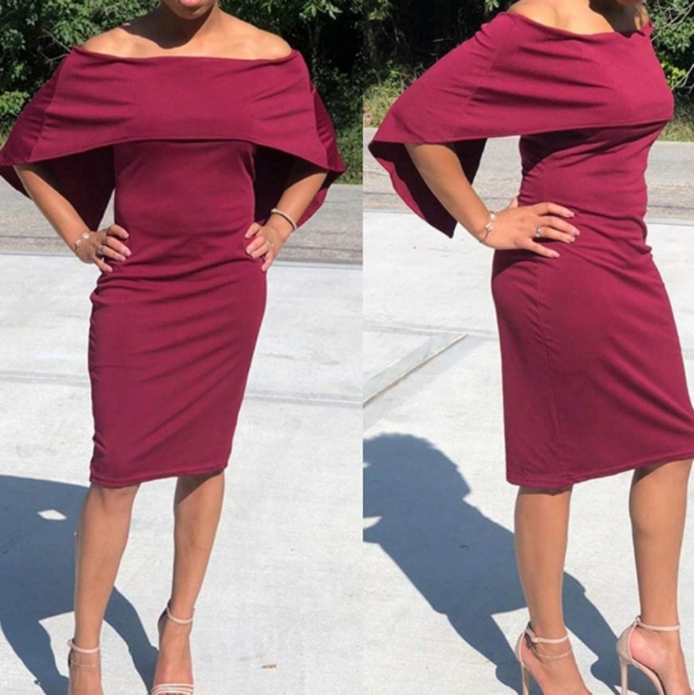 Grace karin Strapless /off shoulder ladies dress